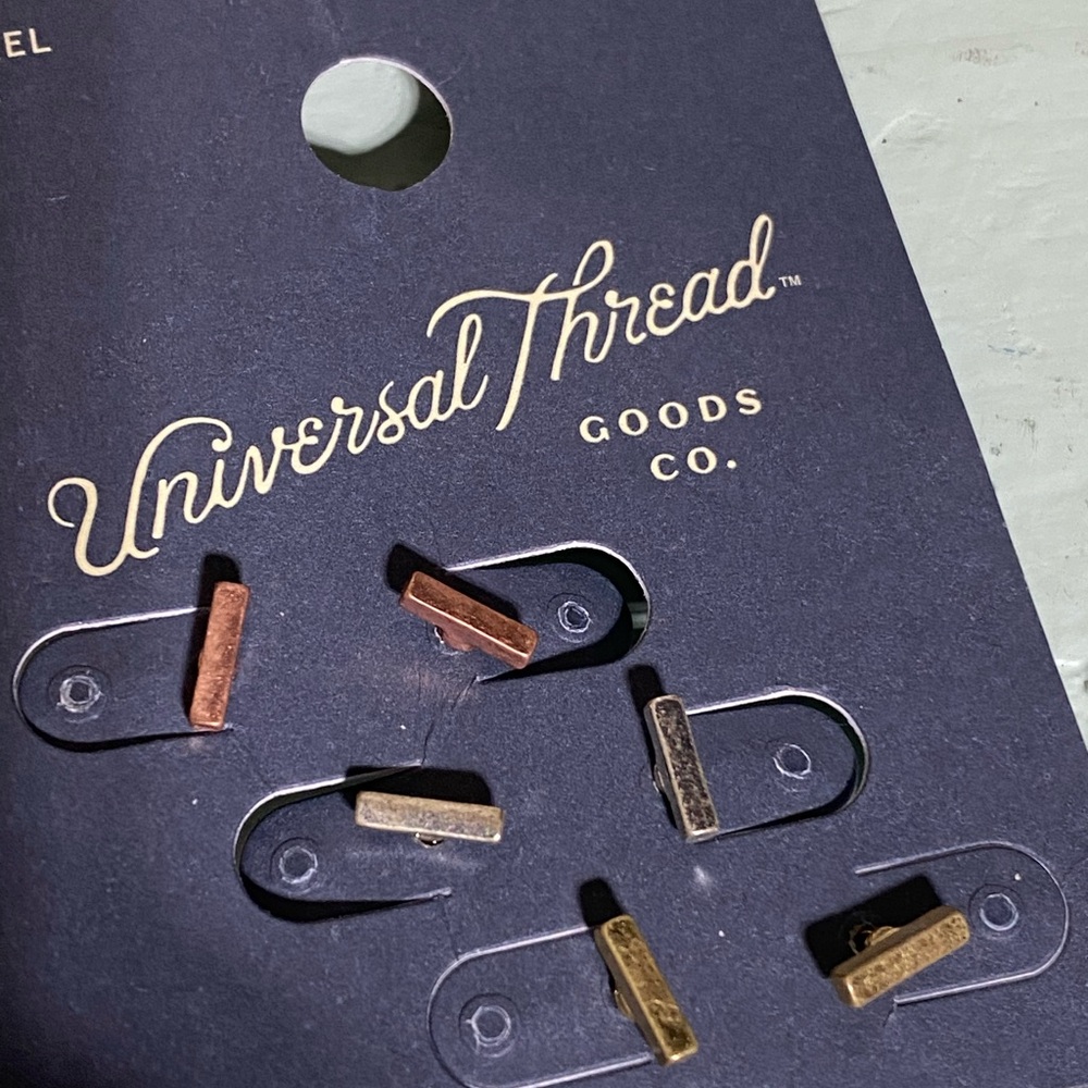 Universal Thread Men's Multi-Color Stud Earrings - Picture 2 of 3